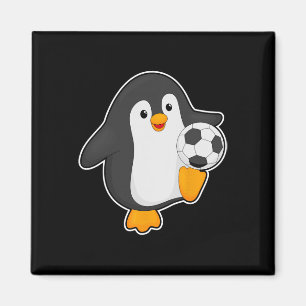 Pinguin Fußballspieler Fußball Sport Magnet