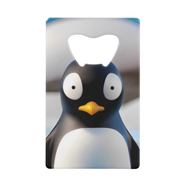 Pinguin Geldbeutel Flaschenöffner (Vorderseite)