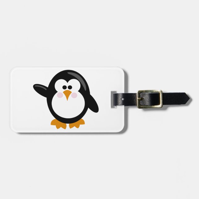 Pinguin Gepäckanhänger (Vorderseite horizontal)