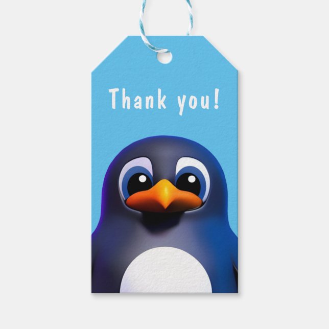 Pinguin Geschenkanhänger (Vorderseite)