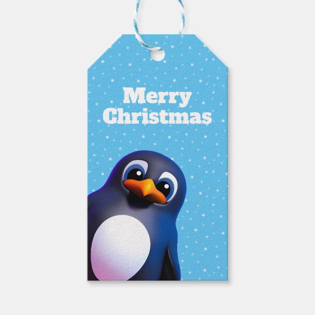Pinguin Geschenkanhänger (Vorderseite)
