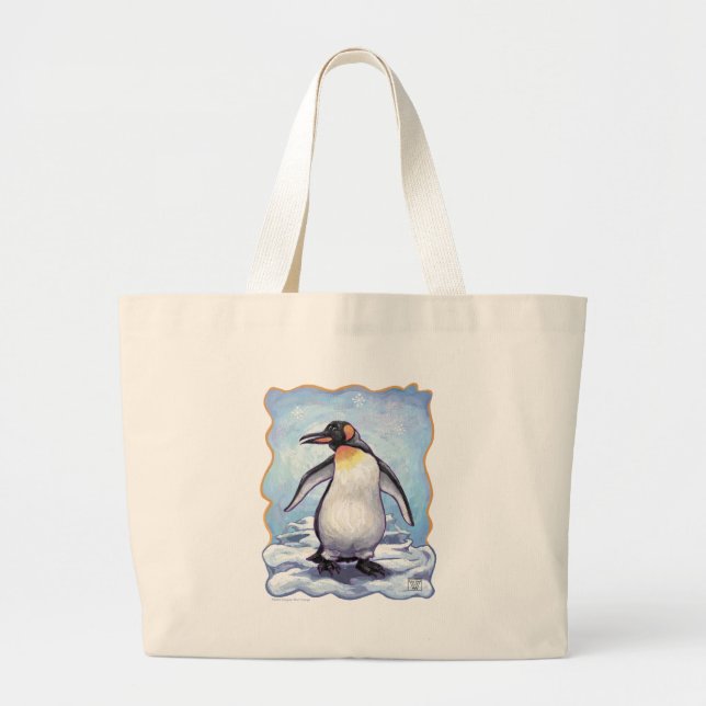 Pinguin-Geschenke und -Accessoires Jumbo Stoffbeutel (Vorne)
