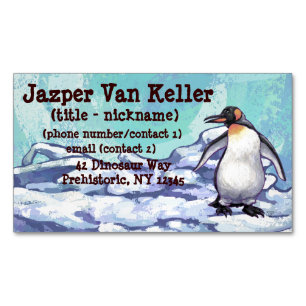 Pinguin-Geschenke und -Accessoires Magnetische Visitenkarte