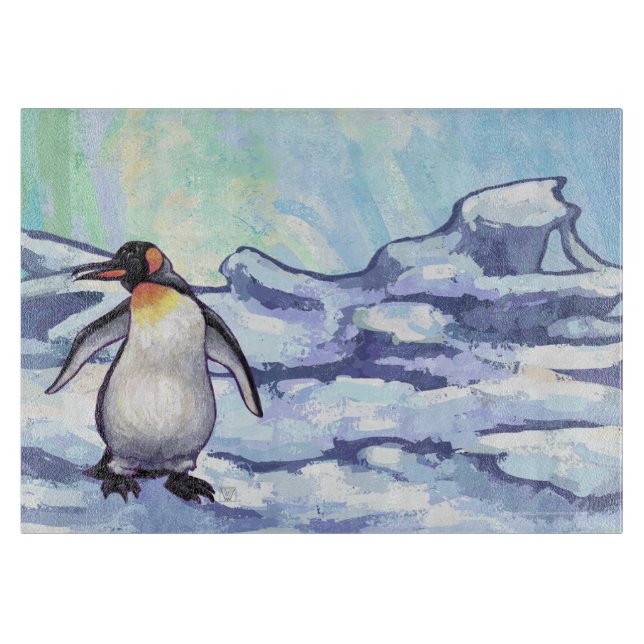 Pinguin-Geschenke und -Accessoires Schneidebrett (Vorderseite)