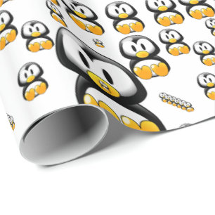 Pinguin Geschenkpapier