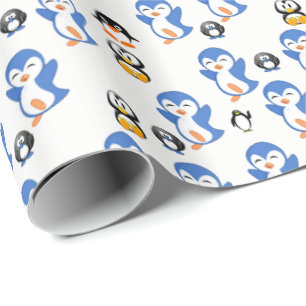 Pinguin Geschenkpapier