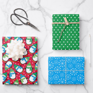 Pinguin Geschenkpapier Set
