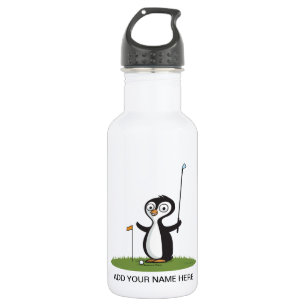 Pinguin-Golf Edelstahlflasche