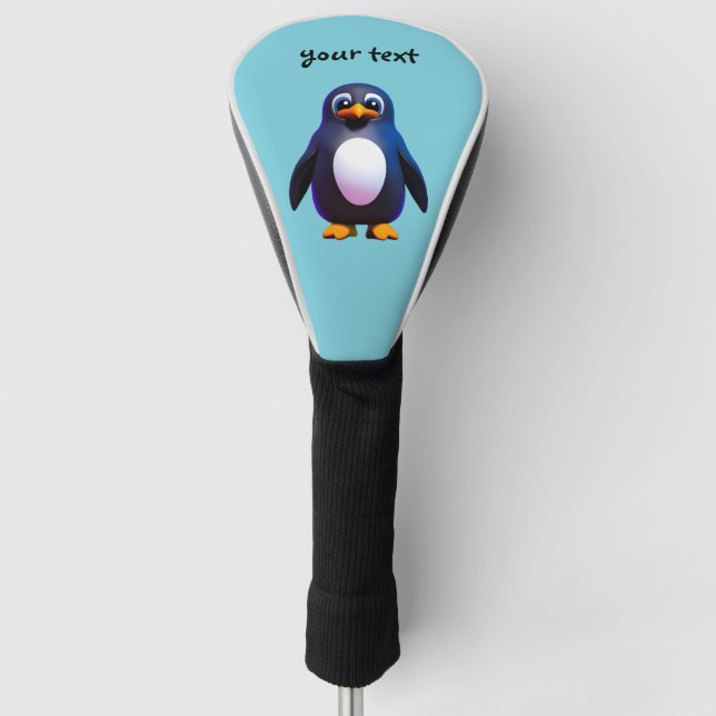 Pinguin Golf Headcover (Vorderseite)