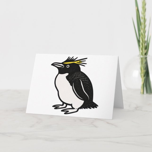 Pinguin-Grußkarte Dankeskarte (Vorderseite)