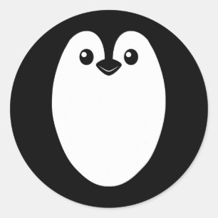 Pinguin Halloween Kostüm für Männer Frauen Kinder Runder Aufkleber