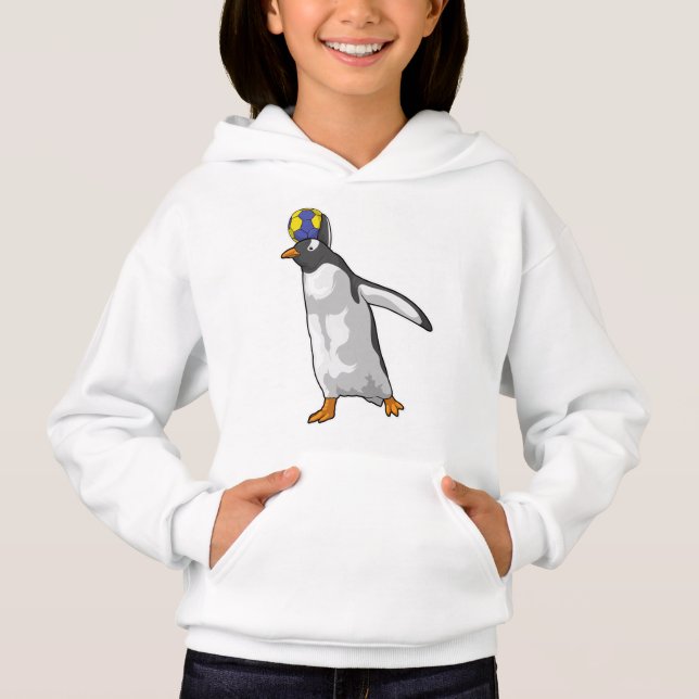 Pinguin Handball Handball Handball Hoodie (Vorderseite)