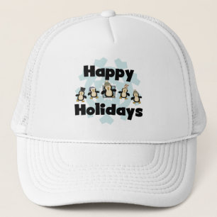 Pinguin Happy Holidays - Geschenke Truckerkappe