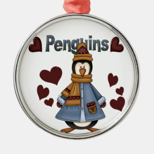 Pinguin Heart Keepake Ornament Aus Metall