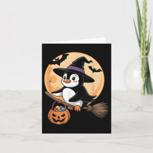 Pinguin Hexenhut Pumpkin Halloween Kostüm Männer W Karte