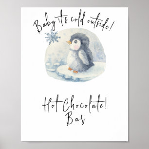 Pinguin - Hot-Schokolade-Bar Poster