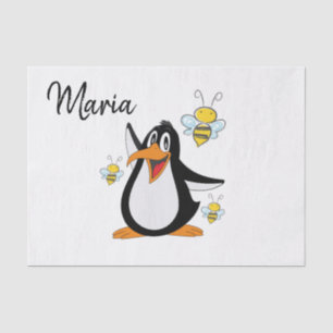 Pinguin-Hummel Seidenpapier