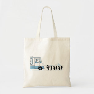 Pinguin Ice Cream Truck Illustration Tragetasche