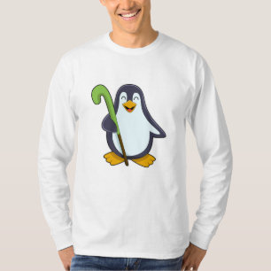 Pinguin im Hockey mit Hockey-Schläger T-Shirt