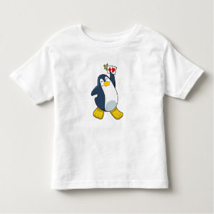 Pinguin im Poker mit Poker-Karten Kleinkind T-shirt