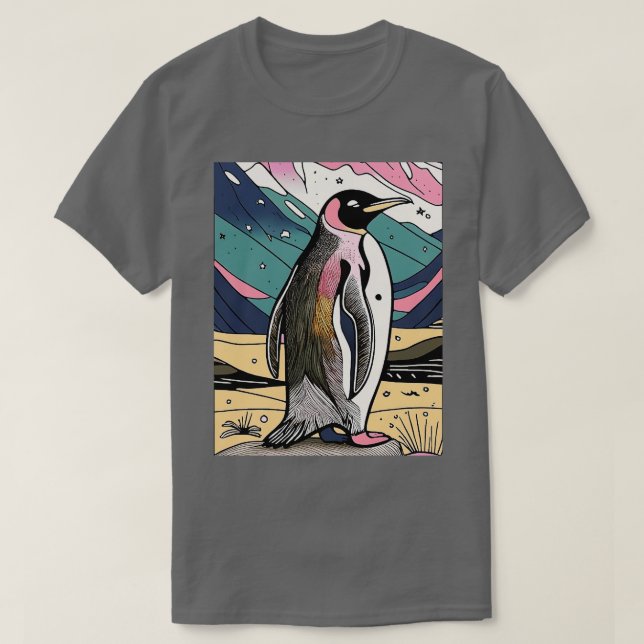 Pinguin in Alaska TShirt (Design vorne)