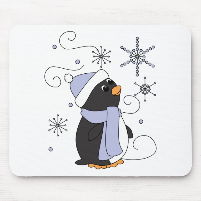 Pinguin in Awe Mousepad (Vorne)