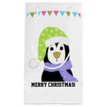 Pinguin in Holiday Hat und Scarf