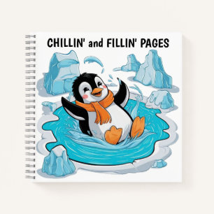 Pinguin in Ice Notizbuch
