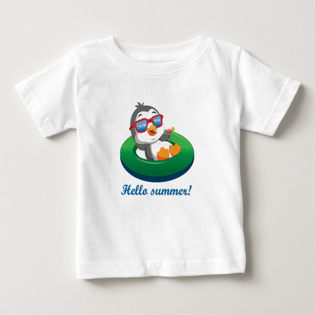 Pinguin in Kroatien Baby T-shirt (Vorderseite)