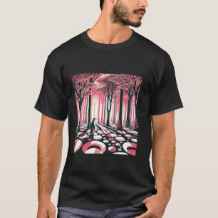Pinguin in Rosa Magisch Mystisch Geometrisch Nosta T-Shirt