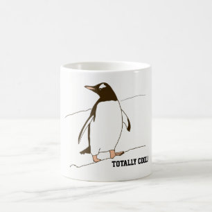 Pinguin in Schwarz und Weiß Tasse