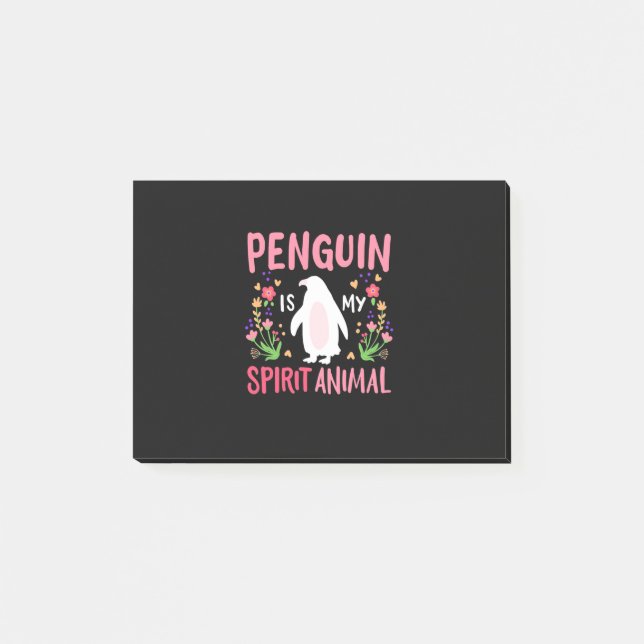 Pinguin ist mein Geiststier Post-it Klebezettel (Vorderseite)