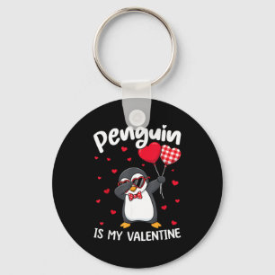Pinguin ist mein Valentinstag Lustiger Vogel V Tag Schlüsselanhänger