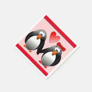 PINGUIN IST VERLIEBT SERVIETTE