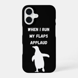Pinguin klatscht unangemessen peinlich Beifall iPhone 16 Hülle