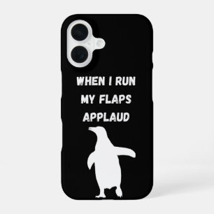 Pinguin klatscht unangemessen peinlich Beifall iPhone 16 Hülle