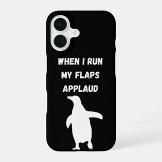 Pinguin klatscht unangemessen peinlich Beifall iPhone 16 Hülle