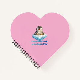 Pinguin-Klimawandel-Schutz-Design Notizbuch