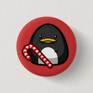 Pinguin-Knopf Button