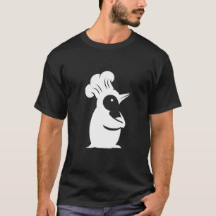 Pinguin Koch Silhouette minimalistisch Design Küch T-Shirt