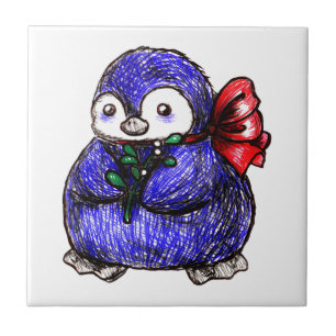 Pinguin-Küken Fliese