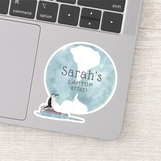 Pinguin Laptop Aufkleber (Detail)