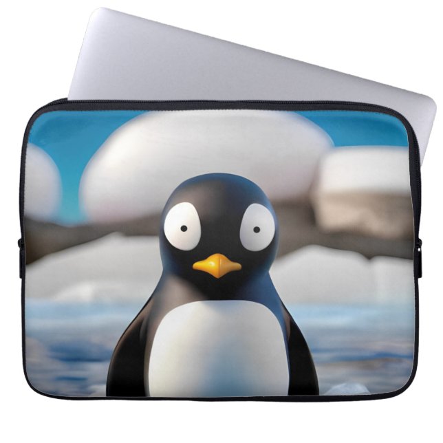 Pinguin Laptopschutzhülle (Vorderseite)