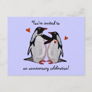 Pinguin Liebe 25. Geburtstag Postkarten