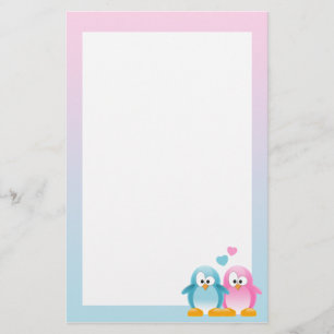 Pinguin-Liebe Briefpapier