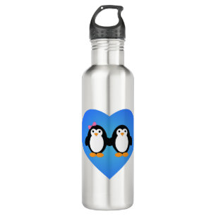 Pinguin-Liebe Edelstahlflasche