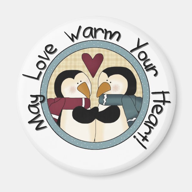 Pinguin Liebe Holiday Shirts und Geschenke Magnet (Vorne)