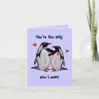 Pinguin-Liebe-Jubiläumskarte