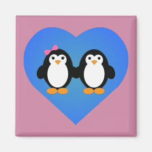 Pinguin-Liebe Magnet