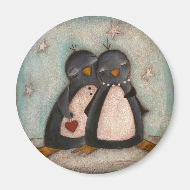 Pinguin Liebe - Magnet (Vorne)